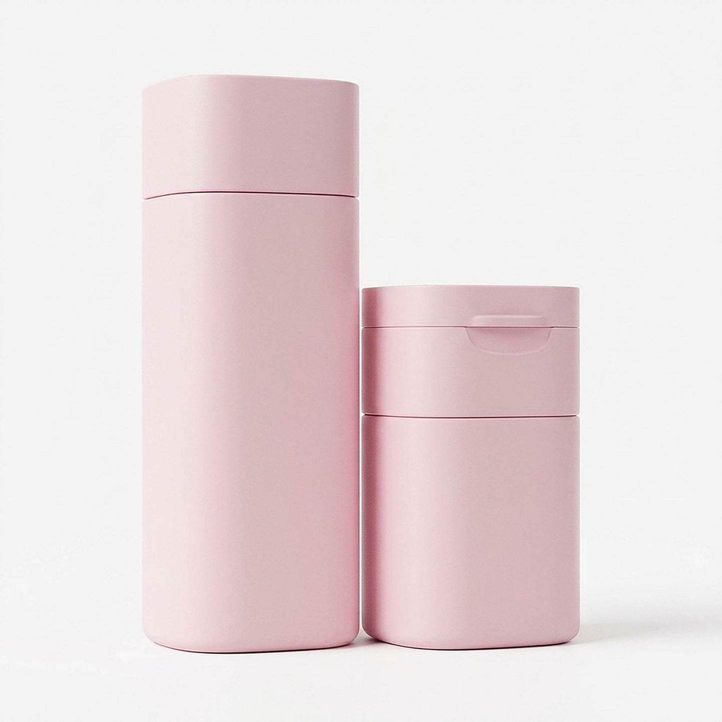 Travel Toiletry Bottle and Jar Set with Zippered Pouch