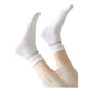 5 Pairs Women Cotton Ankle Socks with Pastel Striped Cuffs Soft Breathable Knit Fabric for Everyday Comfort