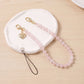 Beaded Phone Wrist Strap with Heart Charm