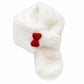 Soft Plush Faux Fur Scarf with Bow Detail Winter Neck Wrap 31.5*4.7 Inches