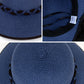 Women's Wide Brim Straw Hat with Braided Band and Contrast Bow Detail