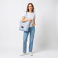 Polka Dot Tote Bag Shoulder Bag with Interior Zipper Pocket