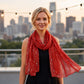 Sheer Sequin Oblong Scarf Lightweight Sparkle Mesh Shawl Wrap