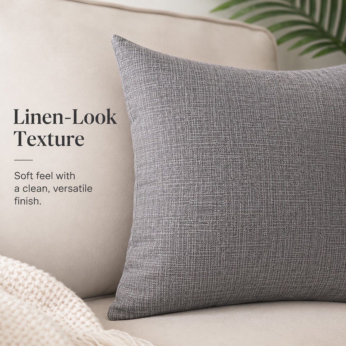 Textured Decorative Throw Pillow Cover Soft Accent Cushion Cover for Sofa Bed Chair