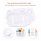 Mesh Beach Tote Bag Large Capacity Travel Shoulder Bag with Exterior Pockets Zipper Top Organizer