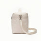 Oxford Fabric Crossbody Utility Bag with Double Zipper Closure and Adjustable Shoulder Strap