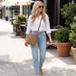 Textured Woven Crossbody Bag with Zip Closure Adjustable Strap and Inner Zip Pocket