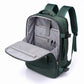 Multi-Compartment Travel Backpack with Padded Straps, Side Pockets and Compression Buckles