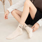 5 Pairs Women's Ankle Socks with Smiley Face Design Soft Cotton Ribbed Cuffs for Casual Everyday Wear
