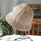Cable-Knit Bucket Hat - Soft Winter Hat for Casual Daily Wear