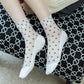 5pk Sheer Ankle Socks with Polka Dot Design