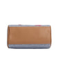 Denim Cherry Boston Handbag with Top Handles