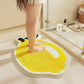 Tufted Floor Mat with Fruit Inspired Design Non Slip Backing Soft Plush Decorative Kitchen Bathroom Rug