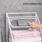 Clear Hanging Wall Storage Bag with Snap Flap Hook Bathroom Organizer