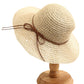 Woven Floppy Sun Hat with Rounded Crown and Decorative Bow Detail for Elegant Summer Shade and Vacation Style