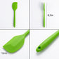 3-Piece Silicone Spatula Set with Handles, Flexible and Durable Kitchen Tools for Cooking and Baking