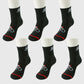 6pk Men's Cycling Pattern Athletic Socks