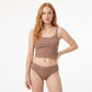 2 Pack Ribbed Floral Lace Bikini Underwear