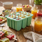 12-Cavity Popsicle Mold - Homemade Ice Pop Maker with Lid