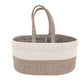 Woven Rope Storage Basket Organizer Bin Soft Cotton Basket for Nursery Shelves Closet Organization