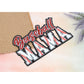 Baseball Mama Sequin Iron On Patches Game Day Applique Large Patch Accessory Clothes Jacket Uniform Backpack DIY Decor