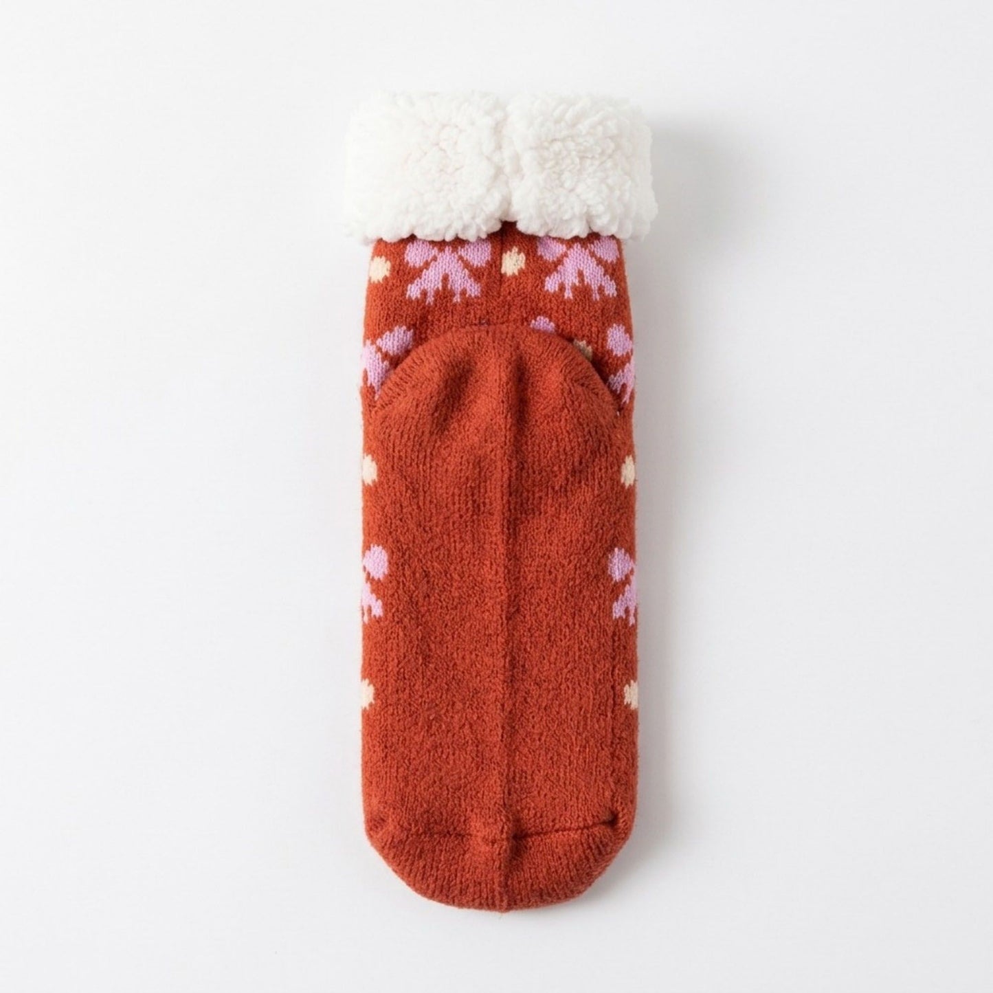 Fuzzy Bow Crew Socks 2 Pair US 5-10.5