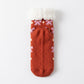 Fuzzy Bow Crew Socks 2 Pair US 5-10.5