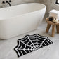 Halloween Spider Web Shaped Bath Mat Nonslip Accent Rug 15.7 x 23.6 Inches