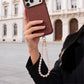 Beaded Wrist Strap with Clasps for Phones and Bags