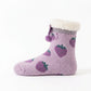 Fuzzy Strawberry Bow Crew Socks  US 5-10.5