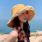 Women's Reversible Checkered Bucket Hat with Chin Strap