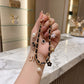 Decorative Chain Bag Strap with Charms and Swivel Clasps