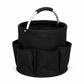 Collapsible Utility Basket with Aluminum Handle and Exterior Pockets