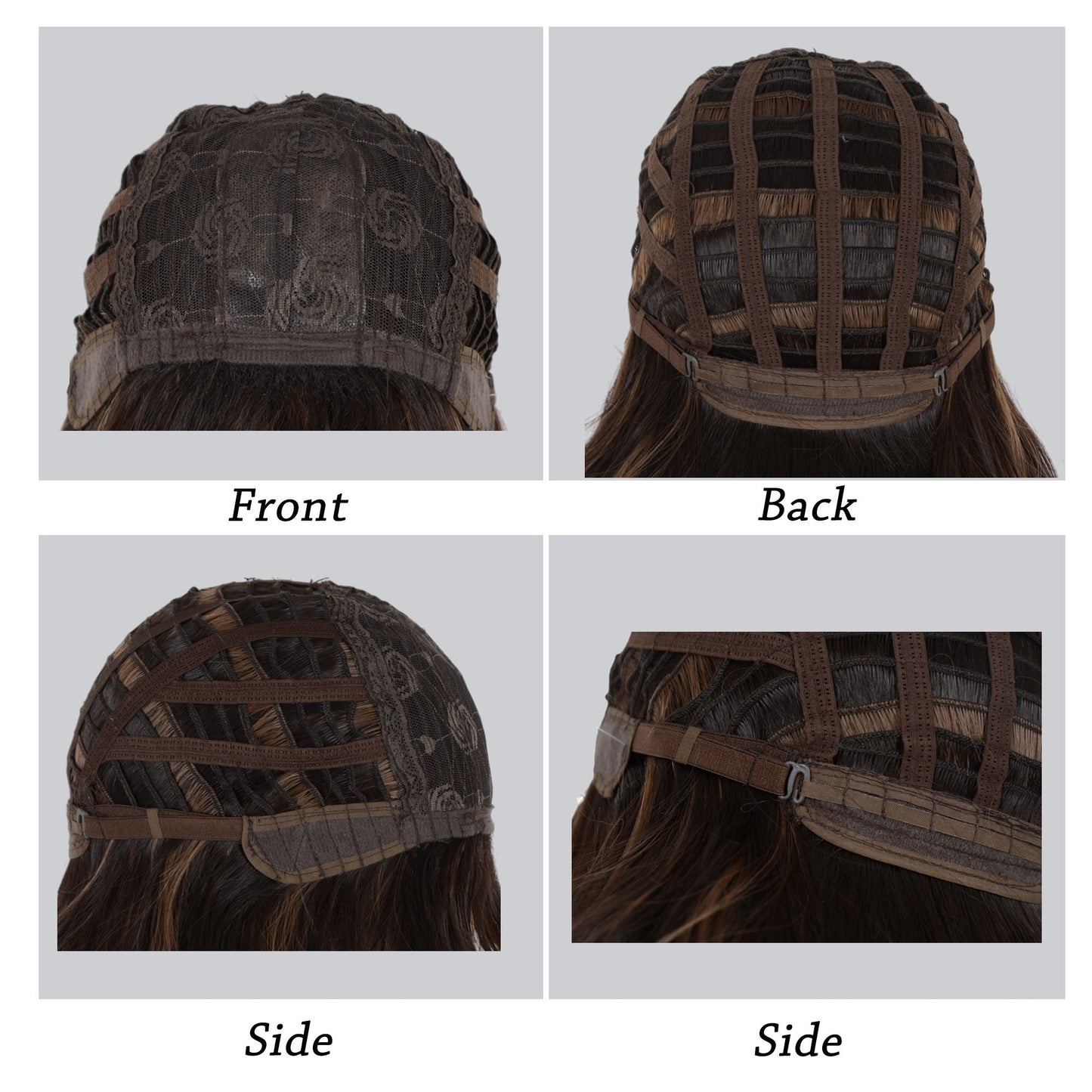 Long White Blonde Synthetic Wig with Bangs Natural Long Wavy Cosplay Wigs Daily Use