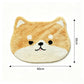 Cute Shiba Inu Head Shaped Bathroom Floor Mat Soft Water Absorbent with Anti-Slip Base