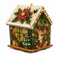DIY Pearl Art Christmas Birdhouse Craft Kit with 3D Holiday Design
