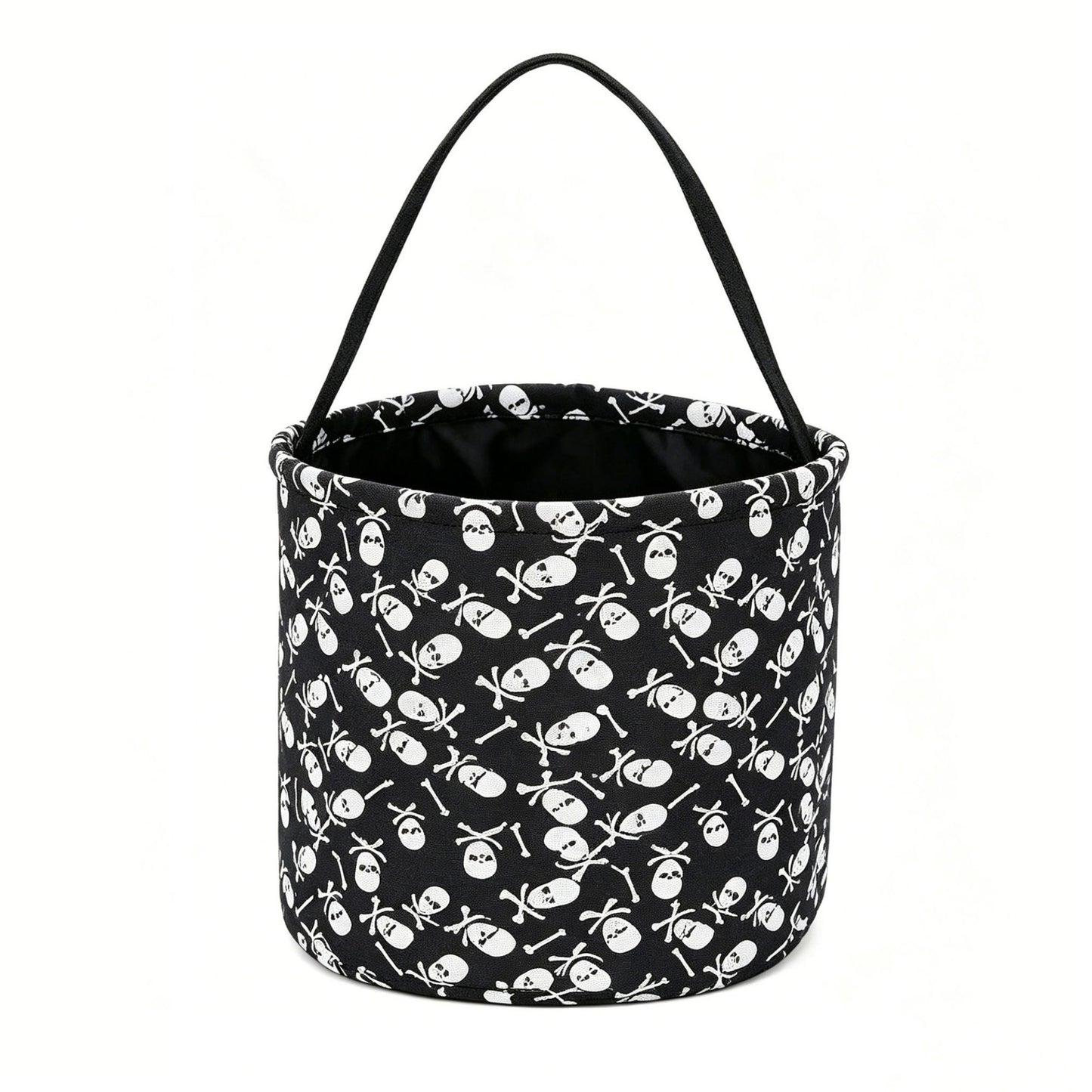 Halloween Trick or Treat Candy Bucket Foldable Goody Basket with Handle