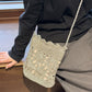 Hand-Crocheted Small Crossbody Bag with Hollow Flower Design for Casual Everyday Wear