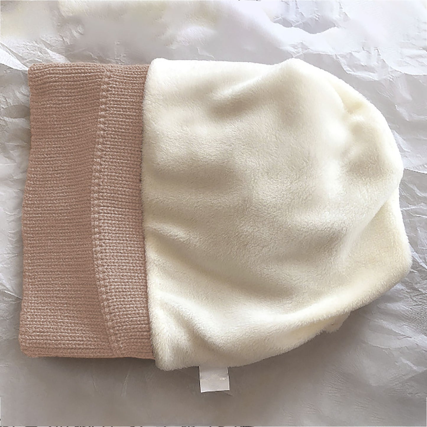 Knit Beanie with Reindeer Antlers - Festive Winter Hat