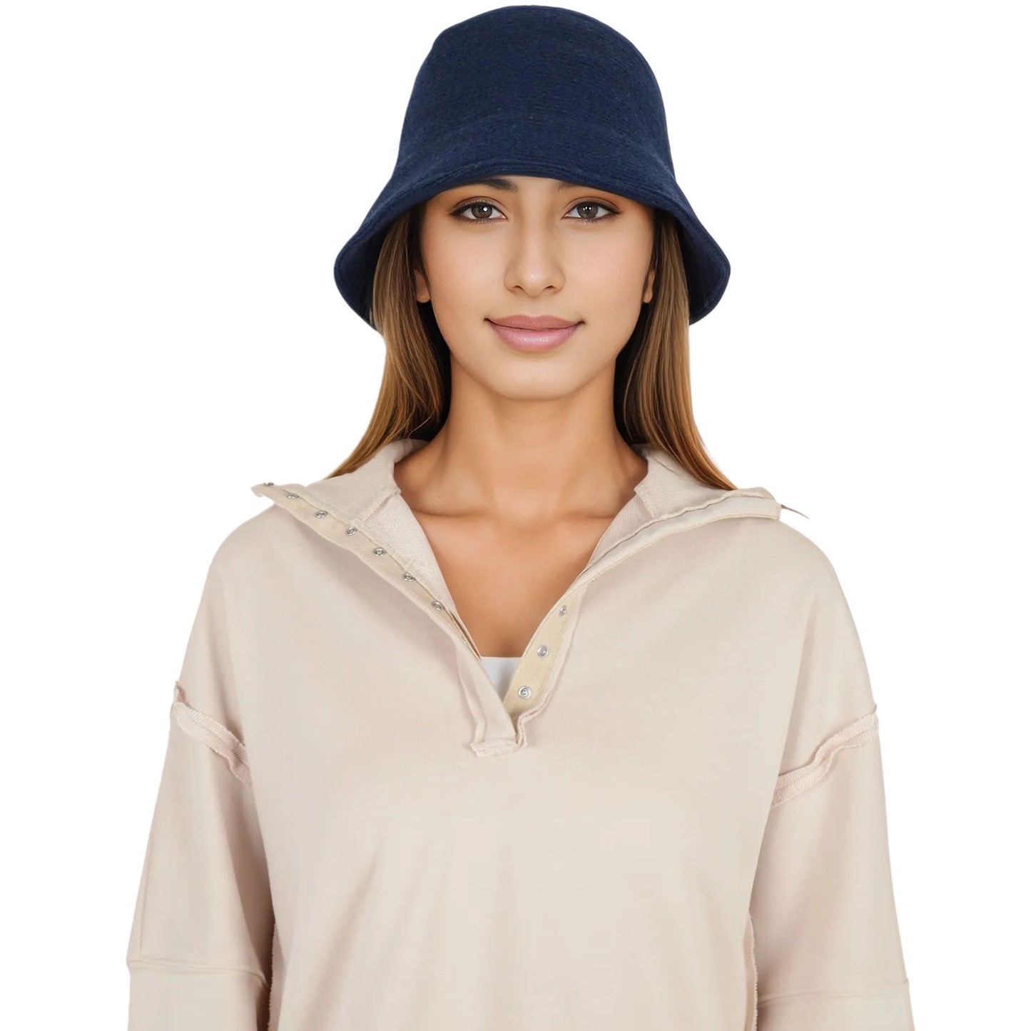 Fall Knitted Bucket Hat Summer Travel Fisherman Sun Hat