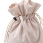 Drawstring Bucket Bag with Double Top Handles and Ruched Opening 11x9x4.5in