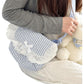 Cotton Crossbody Bag with Zipper Closure and Interior Pocket