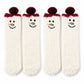 Fuzzy Reindeer Crew Socks 2 Pair US 5-10.5