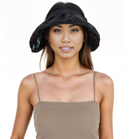 Foldable Visors Sun Hat Wide Brim Roll-up Headband