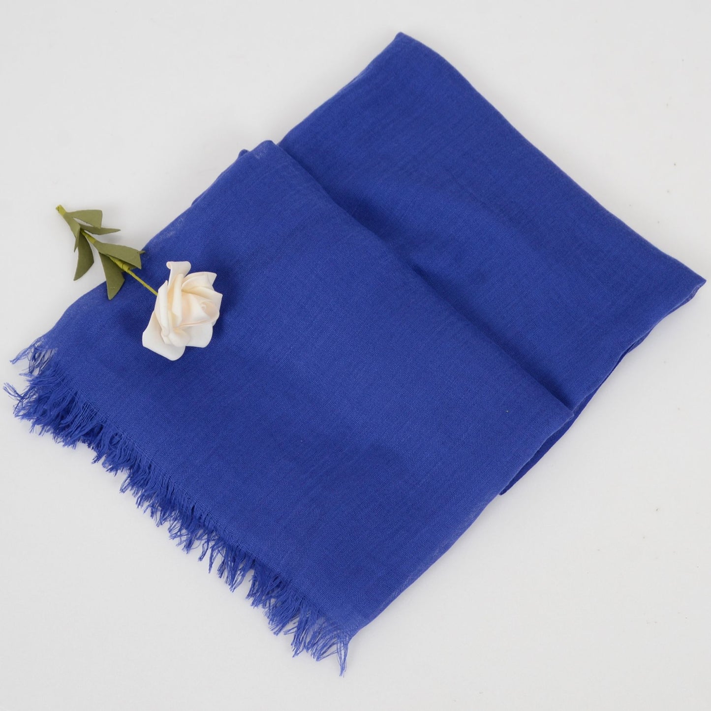 Lightweight Solid Cotton Linen Scarf 78 Inches