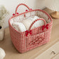Large Quilted Storage Caddy Organizer Tote with Handles