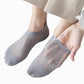 Men's No-Show Mesh Socks with Non-Slip Silicone Heel Grip and Breathable Low-Cut Design 3-Pack