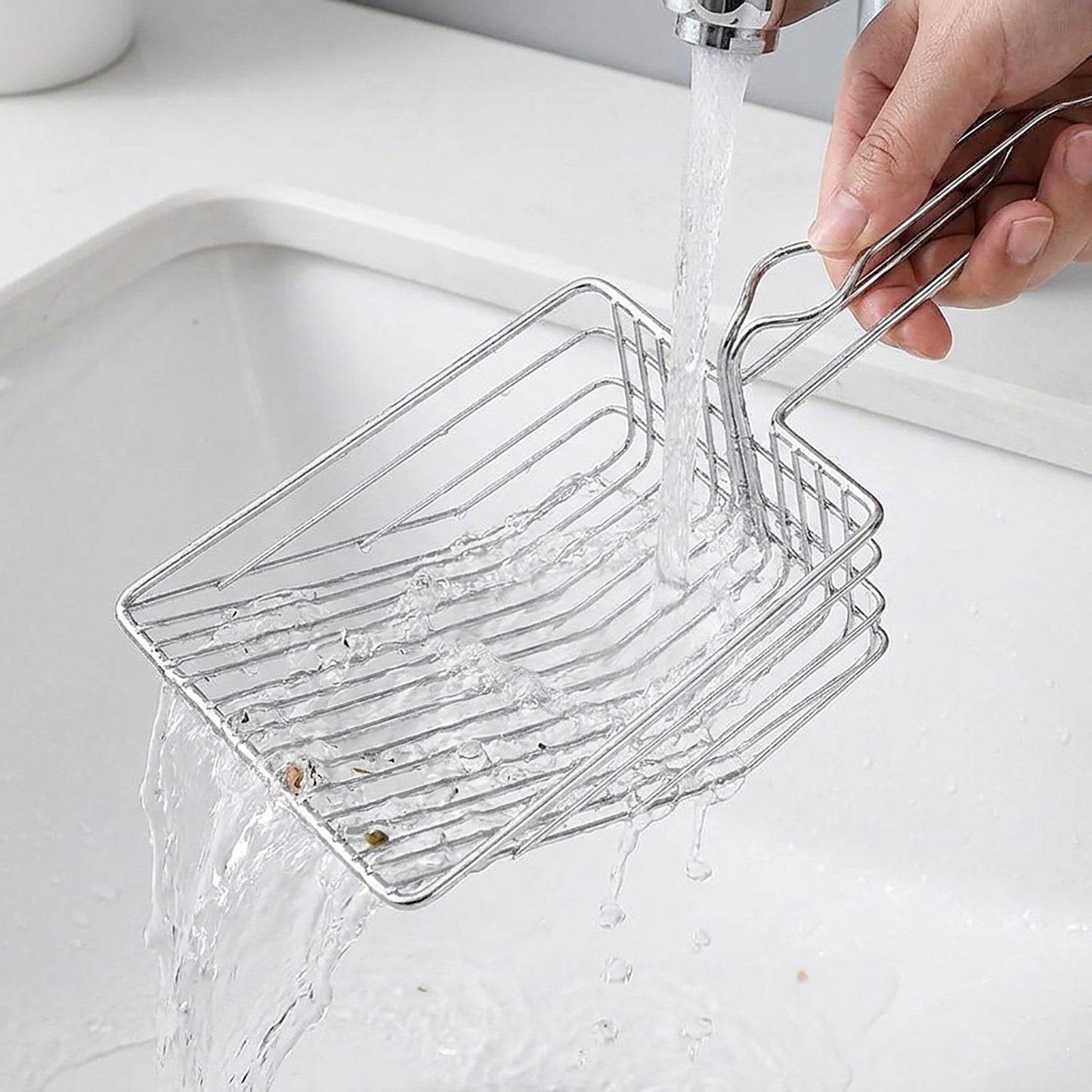 Stainless Steel Cat Litter Scoop - Heavy Duty Metal Sifter with Deep Shovel