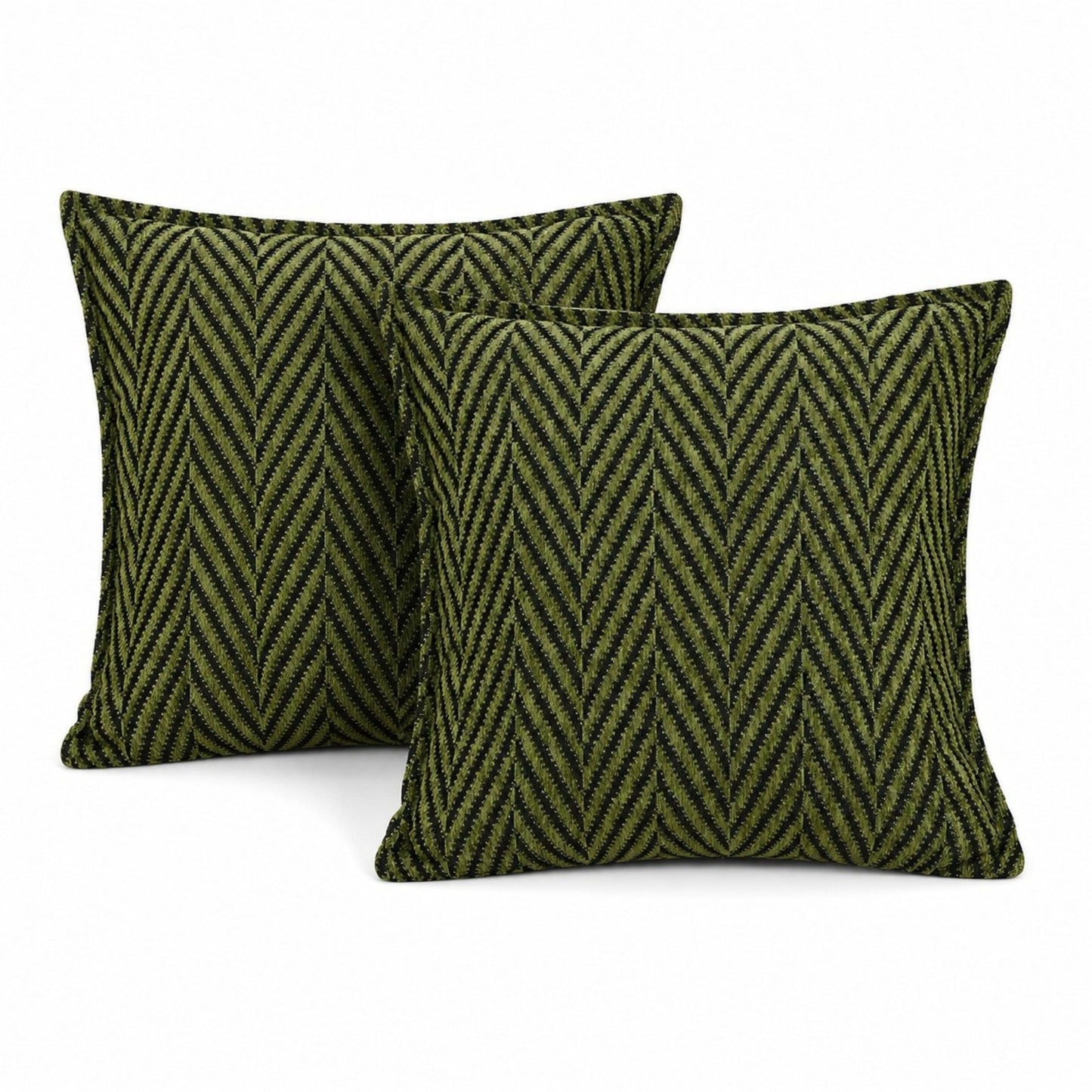 2 Pack Chevron Textured Decorative Throw Pillow Covers