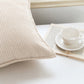 2 Pack Soft Ribbed Corduroy Throw Pillow Covers 18 x 18 Inch Solid Color